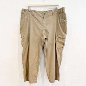 Duluth Dry on the Fly Capri Cargo Pants Tan Beige Outdoors Hiking Plus Size 20W